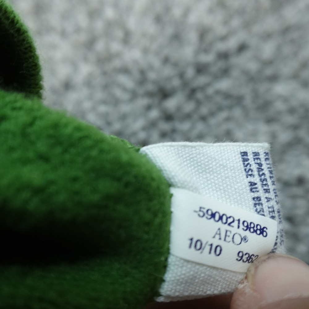 VTG American Eagle Hoodie Mens XL Green Full Zip Thermal Hood Sweatshirt Y2K 00s - Picture 9 of 10
